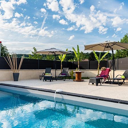 Villa Des Oliviers Sublime Villa Avec Piscine Chauffee Et Privee Et Baby Foot Bon-Encontre Exterior foto