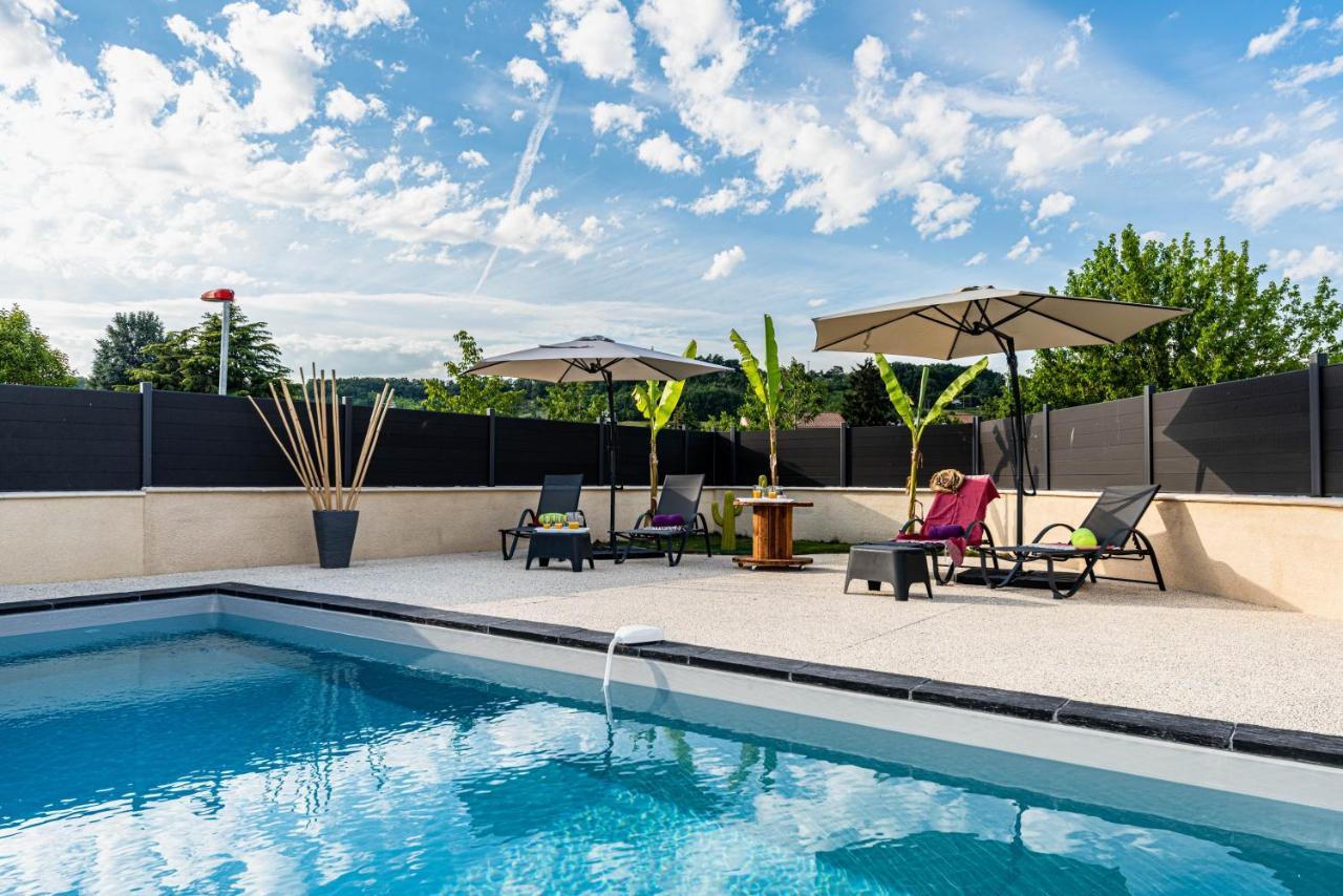 Villa Des Oliviers Sublime Villa Avec Piscine Chauffee Et Privee Et Baby Foot Bon-Encontre Exterior foto