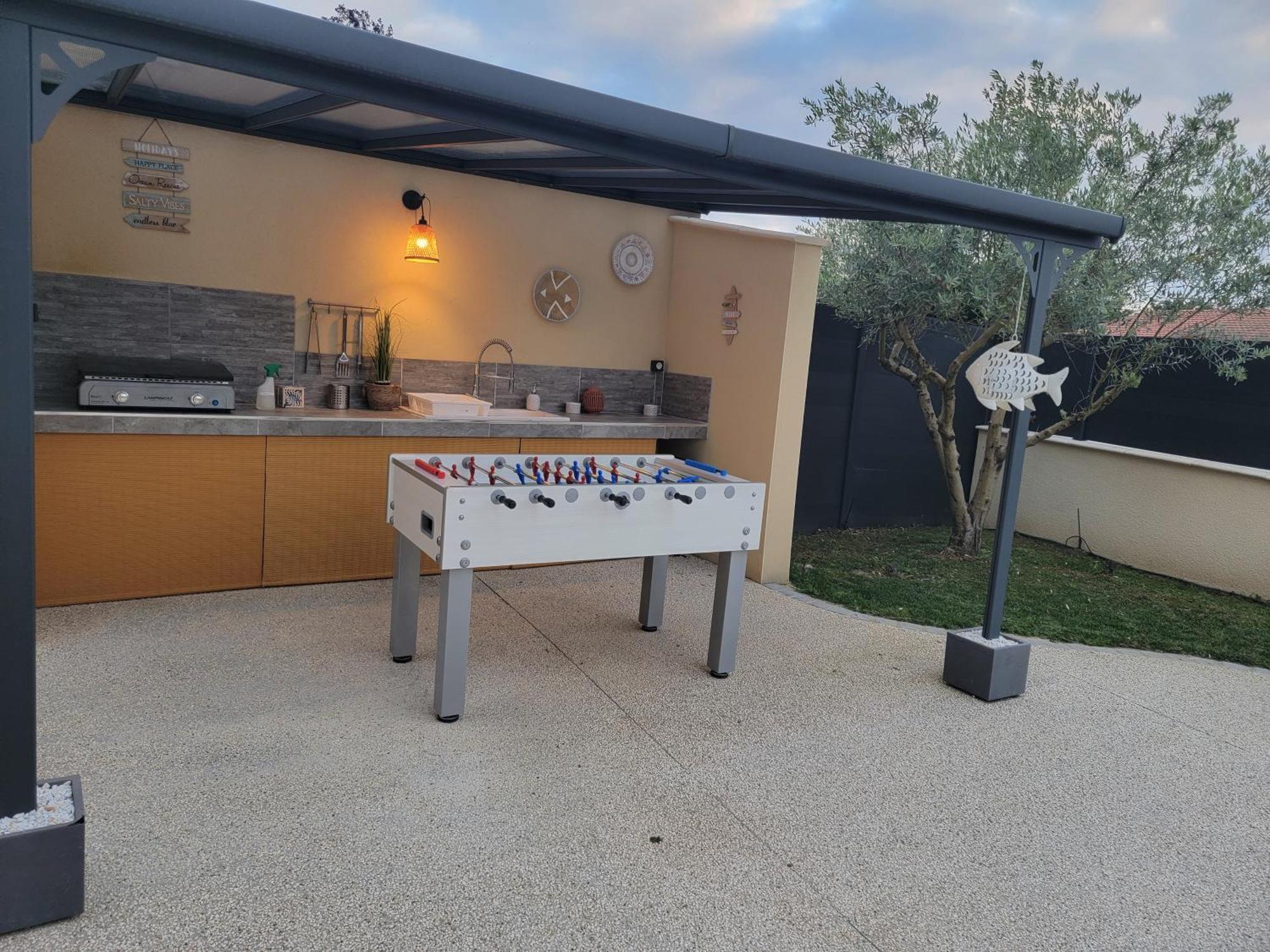 Villa Des Oliviers Sublime Villa Avec Piscine Chauffee Et Privee Et Baby Foot Bon-Encontre Exterior foto