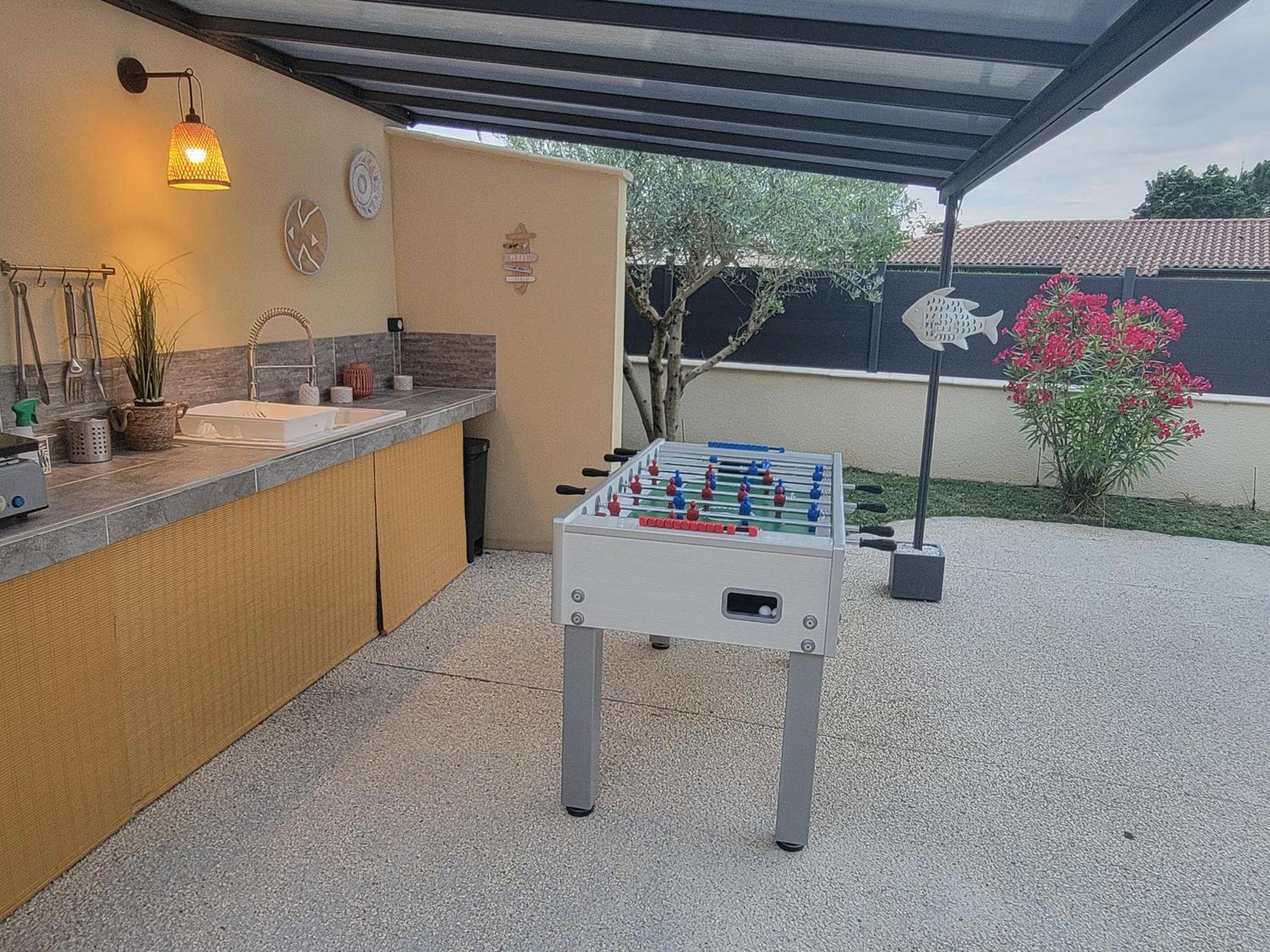 Villa Des Oliviers Sublime Villa Avec Piscine Chauffee Et Privee Et Baby Foot Bon-Encontre Exterior foto